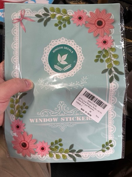 Condition photo showing New/Like New for 26 Pcs Leaf Window Strike Prevention Stickers Window Decals for Bird Strikes White Leaves Stickers Reusable Windows Decals Static Clings for Birds for Glass Door and Windows