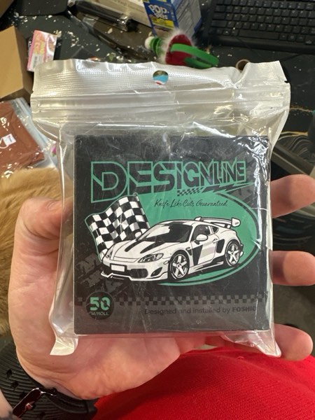 Condition photo showing New/Like New for FOSHIO Knife Less Finish Line Vinyl Wrap Cutting Tape 50 Meter Roll (164 Ft) with Felt Squeegee Wrapping Tools Vinyl for Car Motorcycle Boat Graphic Decal