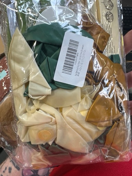 Condition photo showing New/Like New for Sage Green Birthday Party Decorations with Happy Birthday Banner,Gold Fringe Curtain,Circle Dots Garland,Tissue Pompoms,Paper Tassels Garland for Girls Women for Party Decor (sage green)