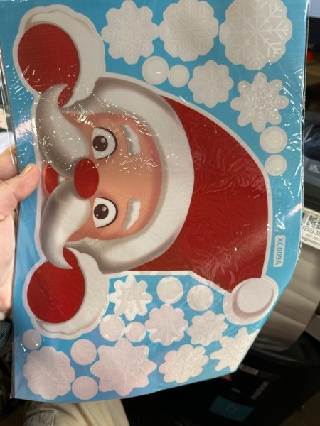 Condition photo showing New/Like New for 465 PCS 10 Sheet Double-Sided Christmas Window Clings, Christmas Snowflake Window Clings Stickers for Glass, Xmas Holiday Santa Claus Reindeer Snowflake Decals for Party White 03