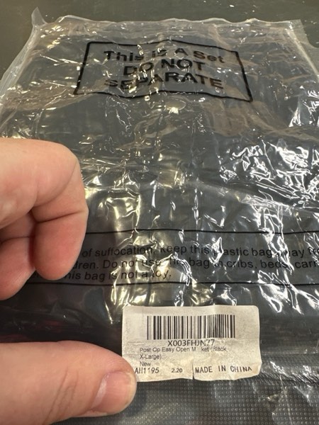 Condition photo showing New/Like New for Post Op Easy Open Breast Cancer Shirt Mastectomy Recovery Shirt Fasteners Surgical Drain Shirt with Pockets for Women (Black, X-Large)