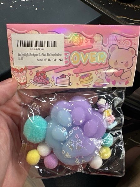 Condition photo showing New/Like New for Taba Squishy Cat Paw Squeeze Toys,Sensory Fidget Toy for Your Best Mellow and Chill,Party Favors, Birthday Gift, Squishy Toys for Adults (Blue Purple Gradient)