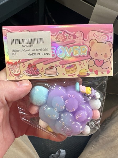 Condition photo showing New/Like New for Taba Squishy Cat Paw Squeeze Toys,Sensory Fidget Toy for Your Best Mellow and Chill,Party Favors, Birthday Gift, Squishy Toys for Adults (Blue Purple Gradient)