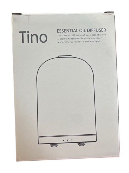 Condition photo showing New/Like New for Essential Oil Diffuser with Handmade Ceramic Cover, 110ML Aromatherapy Diffuser for Large Room, Quiet Ultrasonic Aroma Diffuser with Auto-Off, Timer, Night Light for Home, Yoga & Office Plants - Ceramic