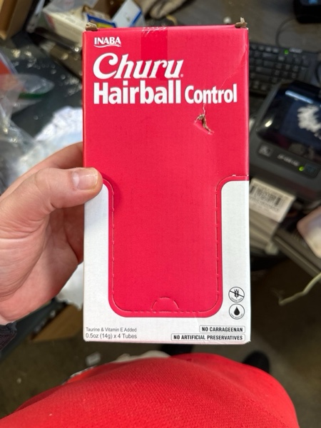 Condition photo showing item condition for Churu 4-Pack Hairball Control Chicken Cat Treats