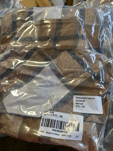 Condition photo showing New/Like New for Trendy Queen Womens Flannel Shacket Casual Jacket Plaid Button Down Long Sleeve Shirt Fall Winter Outfits X-Small Multicolor