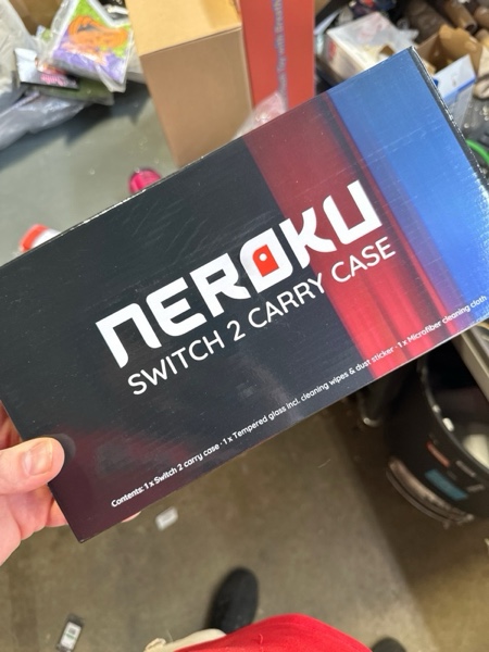 Condition photo showing New/Like New for Neroku Durable Travel Case for Nintendo Switch 2 [Model 2025] I Hard Shell Carrying Switch 2 Case with 12 Game Card Slots, Screen Protector I Black EVA Protective Cover