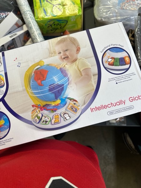 Condition photo showing New/Like New for 5-in-1 Interactive Light-Up Globe for Kids – World Globe with Sound, Puzzle, Bead Maze & World Map | Educational Toy & Birthday Gift (12” x 9”)