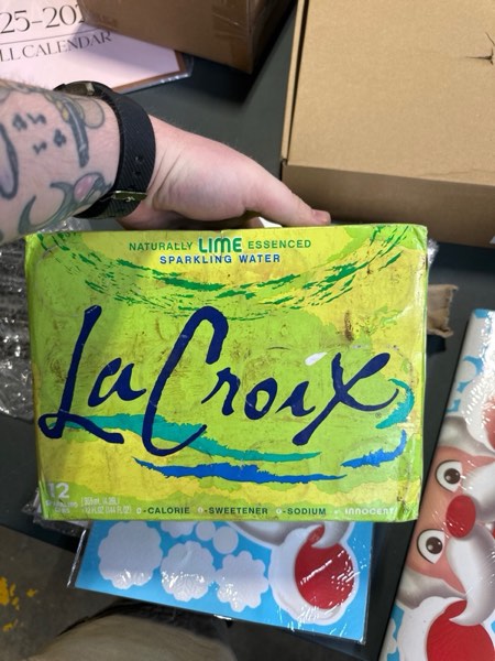 Condition photo showing New/Like New for LaCroix Sparkling Water, Lime, 12 Fl Oz (pack of 12)