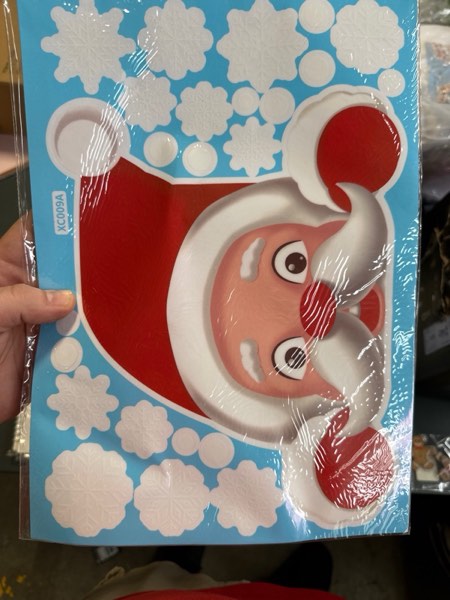 Condition photo showing New/Like New for 465 PCS 10 Sheet Double-Sided Christmas Window Clings, Christmas Snowflake Window Clings Stickers for Glass, Xmas Holiday Santa Claus Reindeer Snowflake Decals for Party White 03