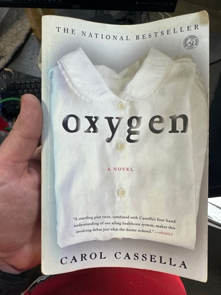 Condition photo showing New/Like New for Oxygen: A Novel