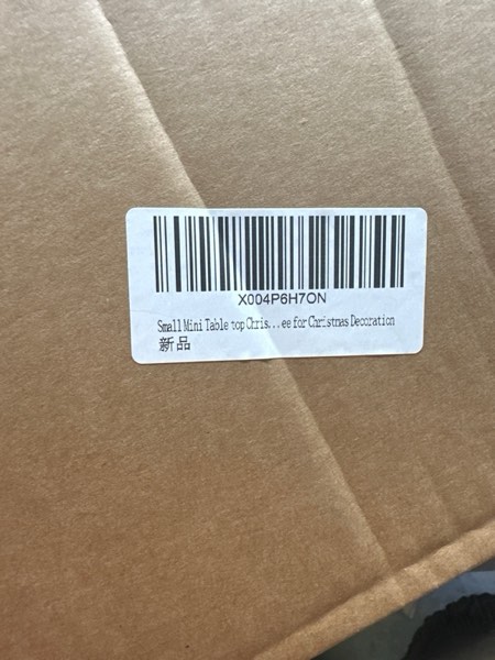 Condition photo showing New/Like New for Small Mini Christmas Tree Table top Norfolk Pine Christmas Tree with 50 LED Lights 1.5FT Whimsical Curved Shape Artificial Xmas Tree Decorated Bendable DIY for Christmas Decoration