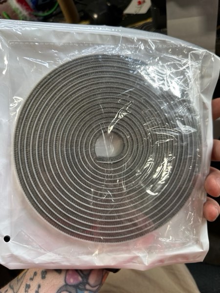 Condition photo showing New/Like New for Window Weather Stripping Door Seal, 16.5FT Self-Adhesive Soundproofing Weather Strip for Exterior Door Frame Window Winter Insulation Noise Cancelling Window Inserts, 0.35in x 0.2in, Gray 16.5FT 0.35in x 0.2in