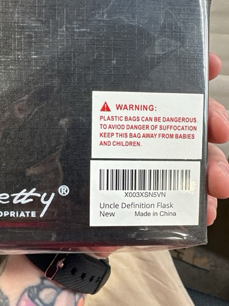 Condition photo showing New/Like New for Favorite Uncle Gifts from Niece Funny, Birthday Gifts for Uncle from Nephew, Funny Fathers Day for Uncles, from Nephew, Godfather Gift, Pregnancy Announcement, Hip Flask