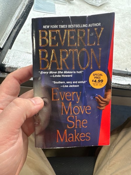 Condition photo showing New/Like New for Every Move She Makes" by author Beverly Barton