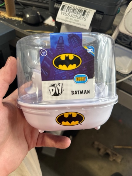 Condition photo showing New/Like New for TUBBZ DIY: DC Comics - Batman Custom Cosplaying Rubber Duck Figure Batman (Diy)