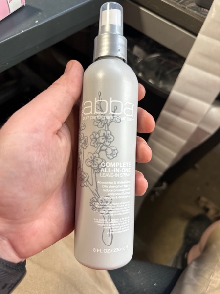 Condition photo showing New/Like New for ABBA by ABBA Pure & Natural Hair Care   COMPLETE ALL-IN-ONE LEAVE-IN SPRAY 8 OZ