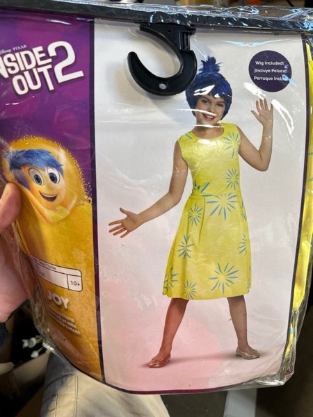 Condition photo showing New/Like New for Disguise Girls Inside Out Character 3 Classic CostumeCostume