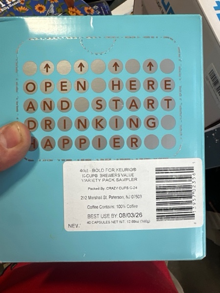 Condition photo showing New/Like New for Perfect Samplers Dark Roast Coffee Pod Variety Pack - Pack for Keurig K Cups Coffee Makers, Bold 40 Count