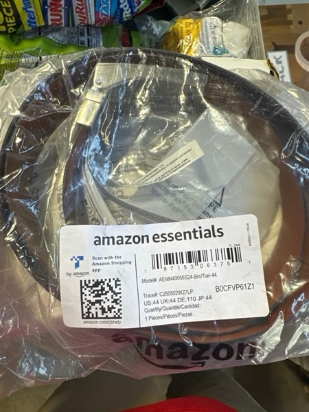 Condition photo showing New/Like New for Amazon Essentials Men's Leather Reversible Plaque Dress Belt