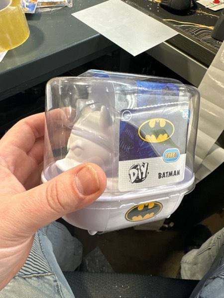 Condition photo showing New/Like New for TUBBZ DIY: DC Comics - Batman Custom Cosplaying Rubber Duck Figure Batman (Diy)