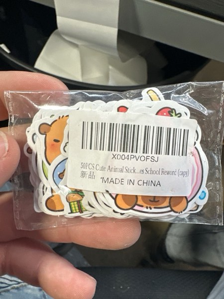 Condition photo showing New/Like New for 50PCS Cute Animal Stickers for Kid Cartoon Kawaii Capybara for Water Bottle Funny Capybara Waterproof Stickers for Scrapbook Party Supplies School Reword (capy)