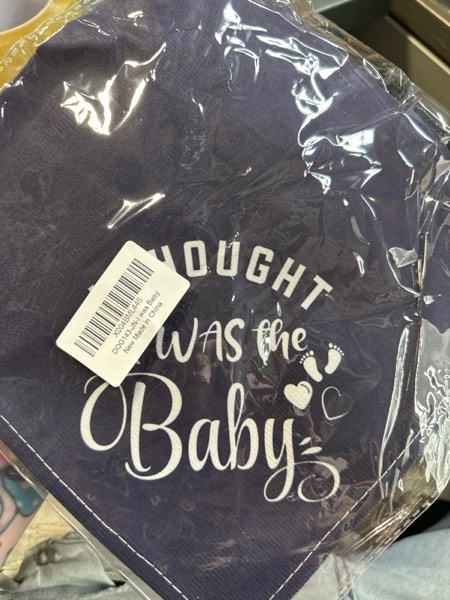 Condition photo showing New/Like New for I Thought I was Baby Dog Bandanas, Dog Bandana Pregnancy Announcement, Baby Announcement Dog Bandana, Dog Bandana for Small Medium Dogs, Accessories for Pet Dog Lovers Gifts (B13) Dark blue