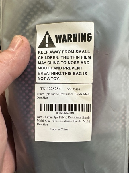 Condition photo showing New/Like New for Fittest Pro by Limm Resistance Bands for Legs and Butt, Fabric Exercise Loop Bands Yoga, Pilates, Rehab, Fitness and Home Workout, Strength Bands for Booty Pink Fabric Booty Bands