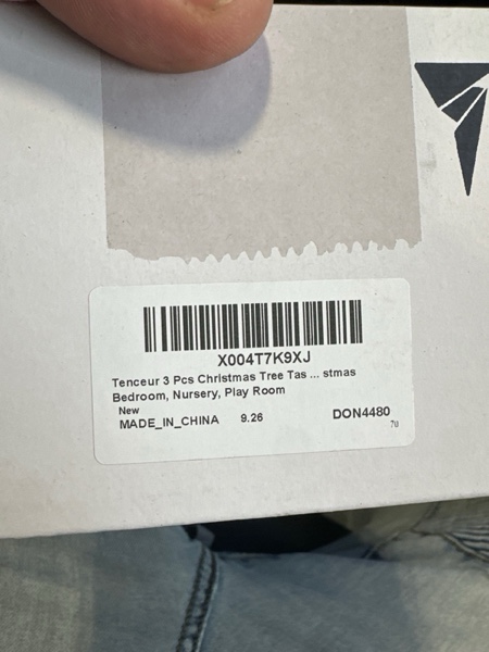 Condition photo showing New/Like New for Tenceur 3 Pcs Christmas Tree Tassels Garland with Wood Beads 8 Tassel Pendants Festive Banner Boho Pastel Garland Banners Wall Hangings Decor for Christmas Bedroom, Nursery, Play Room