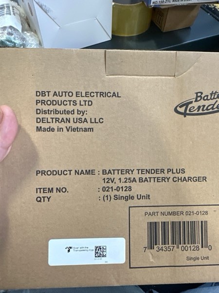 Condition photo showing New/Like New for Battery Tender Plus 12V Battery Charger and Maintainer: 1.25 AMP Powersport Battery Charger and Maintainer for Motorcycles  ATVs  UTVs - Smart 12 Volt Automatic Float Charger - 021-0128