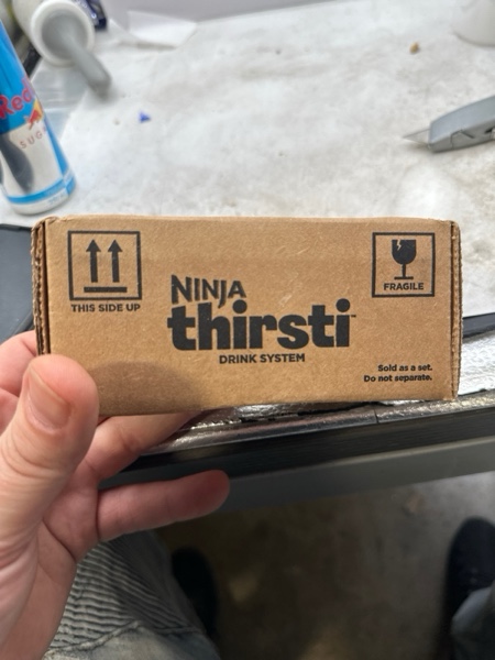 Condition photo showing New/Like New for Ninja Thirsti Flavored Water Drops, FRUITI CHILL Tropical Pineapple, Bold Fruit Flavor, Sparkling or Still, Zero Calories, Zero Sugar, Makes 17, 12oz drinks, 3 Pack, WCFTRCCAM