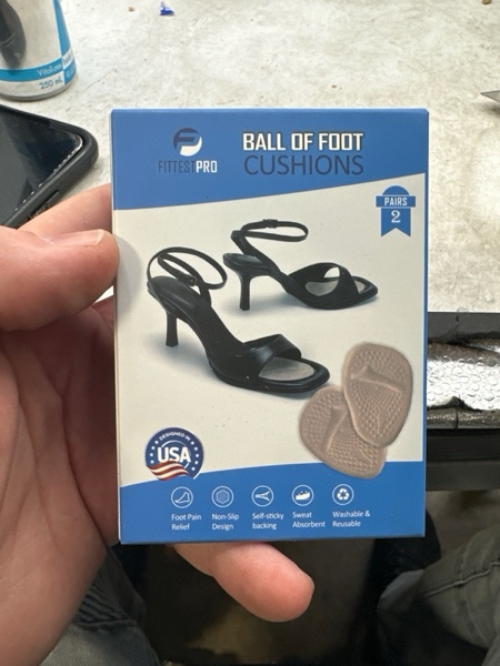 Condition photo showing New/Like New for Metatarsal Pads | Heel Inserts for Women | Ball of Foot Cushions (2 Pairs Foot Pads) All Day Pain Relief and Comfort One Size Fits Shoe Inserts for Women