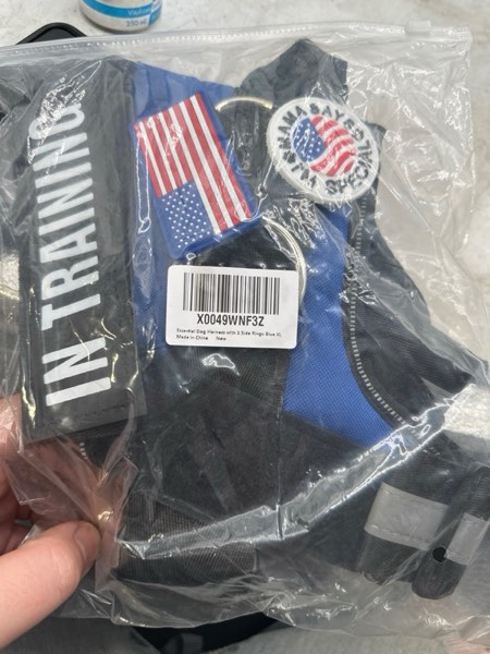 Condition photo showing New/Like New for Essential Dog Harness with 3 Leash Clips - No-Pull, Adjustable, Comfortable Pet Vest Harness for Small to Large Dogs - Easy On, No Choke, Reflective, Padded Harness for Walking and Training XS(Neck:11-14",Chest:14-16") Black