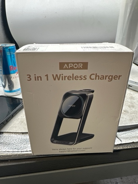Condition photo showing New/Like New for 3 in 1 Charging Station for iPhone, Magsafe Wireless Charger with Cooling Fan for iPhone 16 15 14 13 12 Series & Apple Watch Charger 10/Ultra 2, Wireless Charging Station for AirPods 4/3/Pro/Pro 2