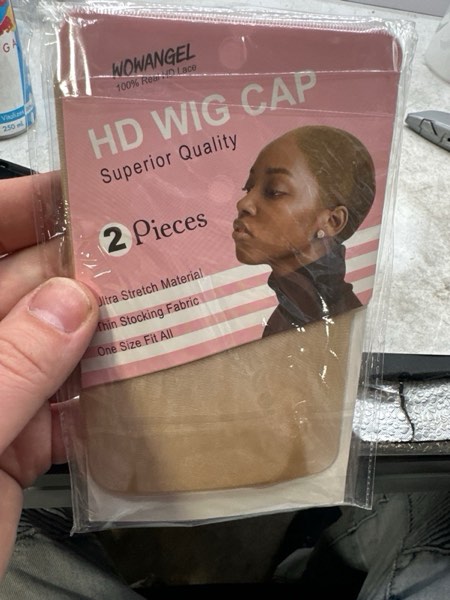 Condition photo showing New/Like New for HD Wig Cap 4 PCs, Transparent Stocking Wig Caps for Women Lace Front Wig Invisible Thin Nylon Cap