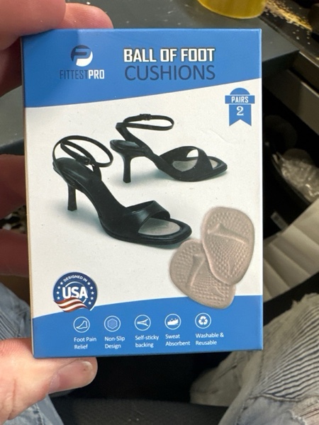 Condition photo showing New/Like New for Metatarsal Pads | Heel Inserts for Women | Ball of Foot Cushions (2 Pairs Foot Pads) All Day Pain Relief and Comfort One Size Fits Shoe Inserts for Women