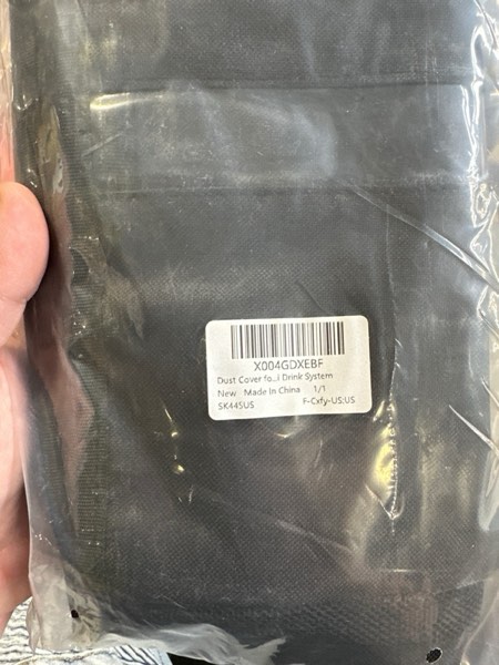 Condition photo showing New/Like New for Soda Machine Dust Cover for Ninja Thirsti Drink System, Cover Bag with Storage Pockets Compatible with Ninja Thirsty, Flavored Water Drops(Bag Only), Black