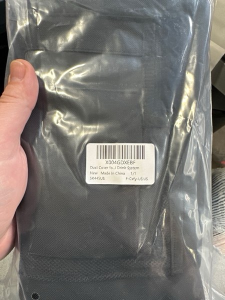 Condition photo showing New/Like New for Soda Machine Dust Cover for Ninja Thirsti Drink System, Cover Bag with Storage Pockets Compatible with Ninja Thirsty, Flavored Water Drops(Bag Only), Black