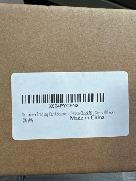 Condition photo showing New/Like New for Trading Card Scanner Stand for MTG Cards, Scanstand for Standard Size Trading Cards, Phone Holder with Card Box, Compatible with ManaBox App, Quickly Scan and Price Check MTG Cards (Black)