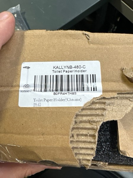 Condition photo showing New/Like New for KALLYNB Freestanding Toilet Paper Holder Stand - Rustproof 304 Stainless Steel with Heavy Duty Weighted Base (4.8lbs), 22" Height Pivot Arm Tissue Roll Dispenser, Fits Mega Rolls - Chrome Finish