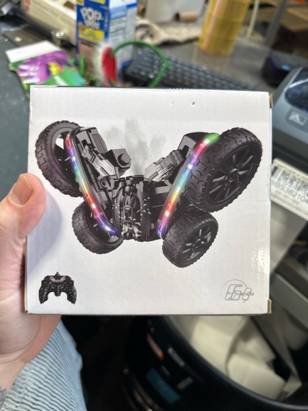 Condition photo showing New/Like New for 360°Rotating Remote Control Car, 4WD RC Cars with Cool Spray, 2.4Ghz Double Sided RC Stunt Truck for 6-13 Year Old Boy Toys Birthday Gift Black