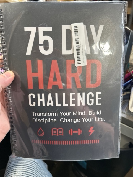 Condition photo showing New/Like New for 75 Day Hard Challenge Journal for Men or Women – 75 Hard Challenge Book with Daily Planner, Rainbow Pages & Wellness Trackers – 75 Challenge Planner Tracker for Fitness, Habits & Self-Care