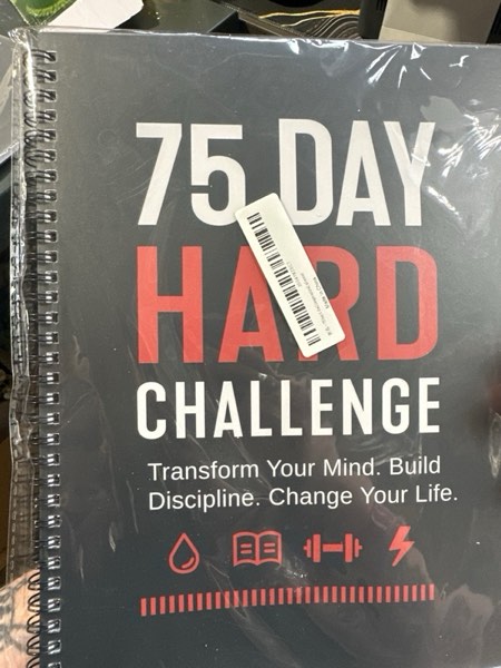 Condition photo showing New/Like New for 75 Day Hard Challenge Journal for Men or Women – 75 Hard Challenge Book with Daily Planner, Rainbow Pages & Wellness Trackers – 75 Challenge Planner Tracker for Fitness, Habits & Self-Care