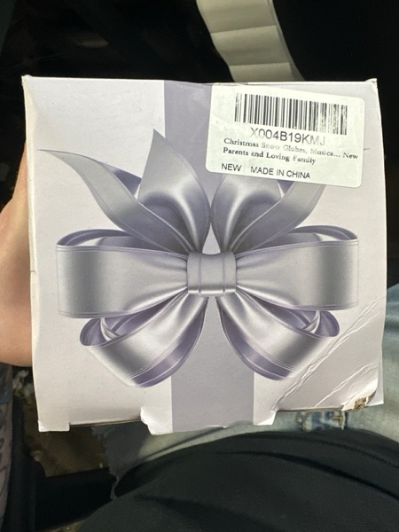 Condition photo showing New/Like New for New Mom Gifts, Christmas Snow Globe Gifts for New Mom, 6H Timer, Brithday and Memorial Day Snow Globe, Christmas Decorations Gifts for New Families New Parents and Loving Family