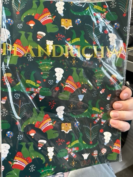 Condition photo showing New/Like New for PlandRichW Dinosaurs Christmas Wrapping Paper - 6 Jumbo Xmas Sheets 28"x40" with Santa - Hat Dinosaurs, Festive Trees & Snowman Patterns - Holiday Gift Wrap for All Ages, Easy - Storage Flat Sheets Christmas - Green Dinosaurs