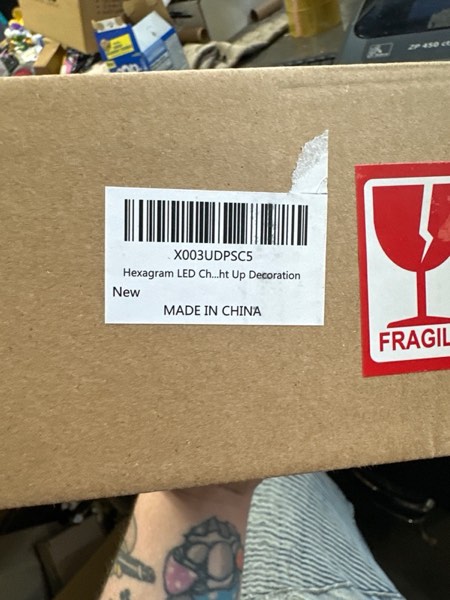 Condition photo showing New/Like New for Hexagram Christmas Decorations Indoor Christmas Gnomes Table Centerpieces Train Decor - Lighted Gnome Tabletop Decor, Light Up Xmas Train Figurines for Home Christmas 12"x2.8"x3.6"