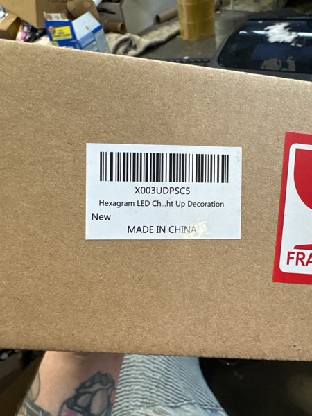 Condition photo showing New/Like New for Hexagram Christmas Decorations Indoor Christmas Gnomes Table Centerpieces Train Decor - Lighted Gnome Tabletop Decor, Light Up Xmas Train Figurines for Home Christmas 12"x2.8"x3.6"