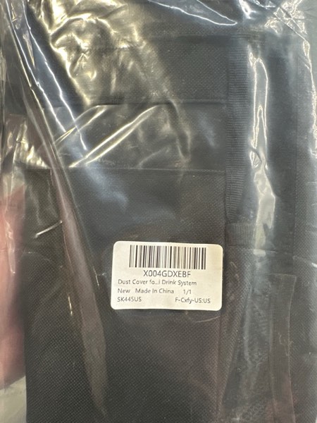 Condition photo showing New/Like New for Soda Machine Dust Cover for Ninja Thirsti Drink System, Cover Bag with Storage Pockets Compatible with Ninja Thirsty, Flavored Water Drops(Bag Only), Black