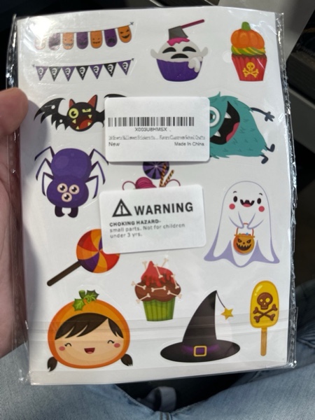 Condition photo showing New/Like New for 24 Sheets Halloween Stickers for Kids - Non-Repeating, Happy Halloween Cute Stickers for Goodie Bags & Party Favors Halloween Theme Stickers