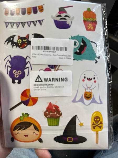 Condition photo showing New/Like New for 24 Sheets Halloween Stickers for Kids - Non-Repeating, Happy Halloween Cute Stickers for Goodie Bags & Party Favors Halloween Theme Stickers
